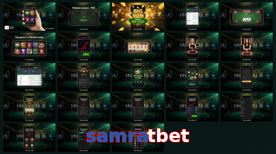 Main screen of Samratbet bet page for PK players